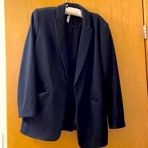 Oversized black blazer